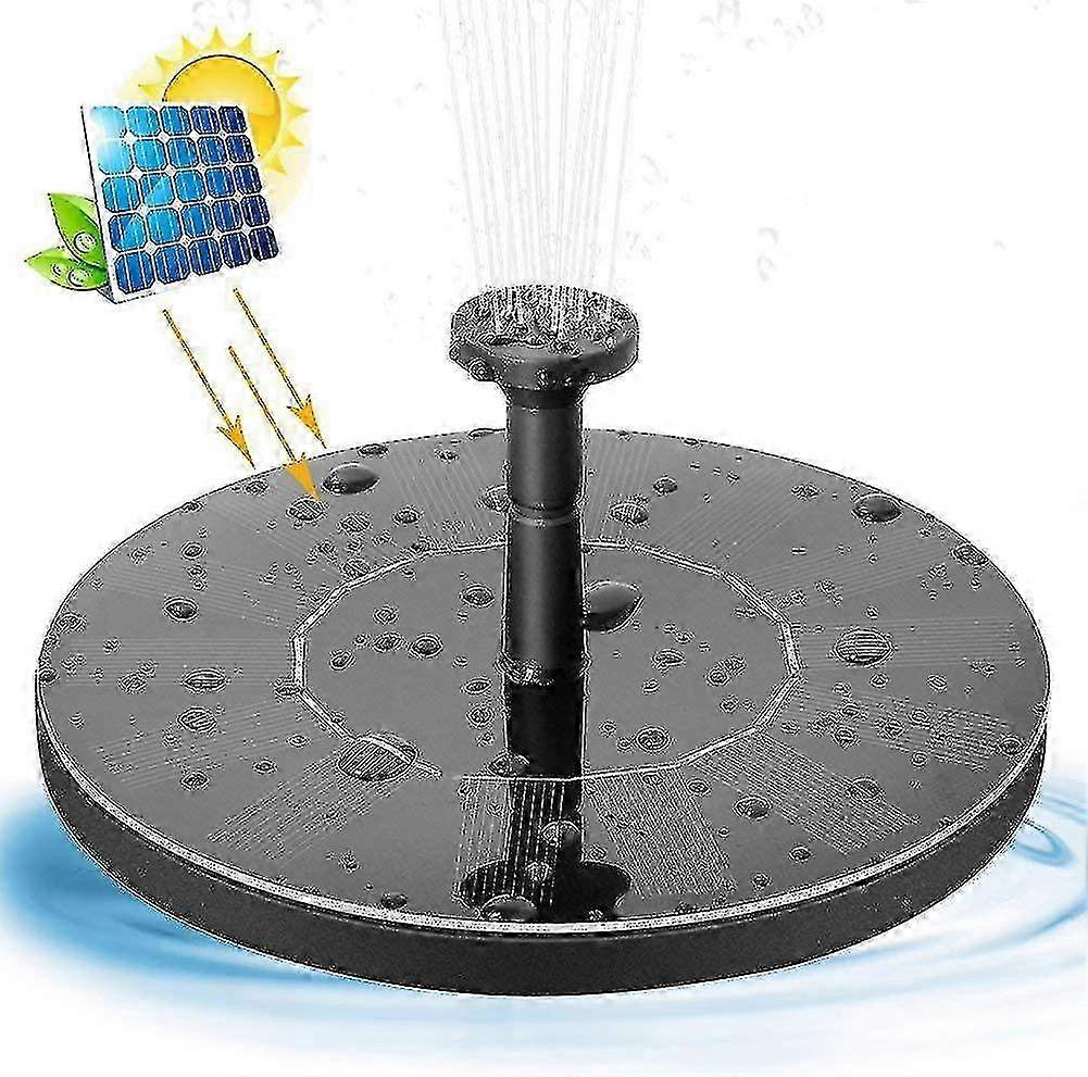 Solar Fountain for Birdbath, 3.5W Mini Solar Water Pump with 5 Different Jet Heads for Garden and Pond