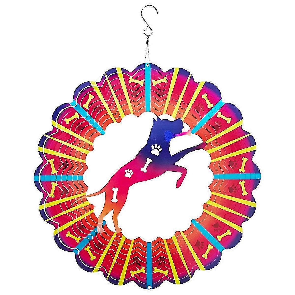 3D Rotating Windchimes Hanging Outdoor Decoration Wind Spinners - FFA