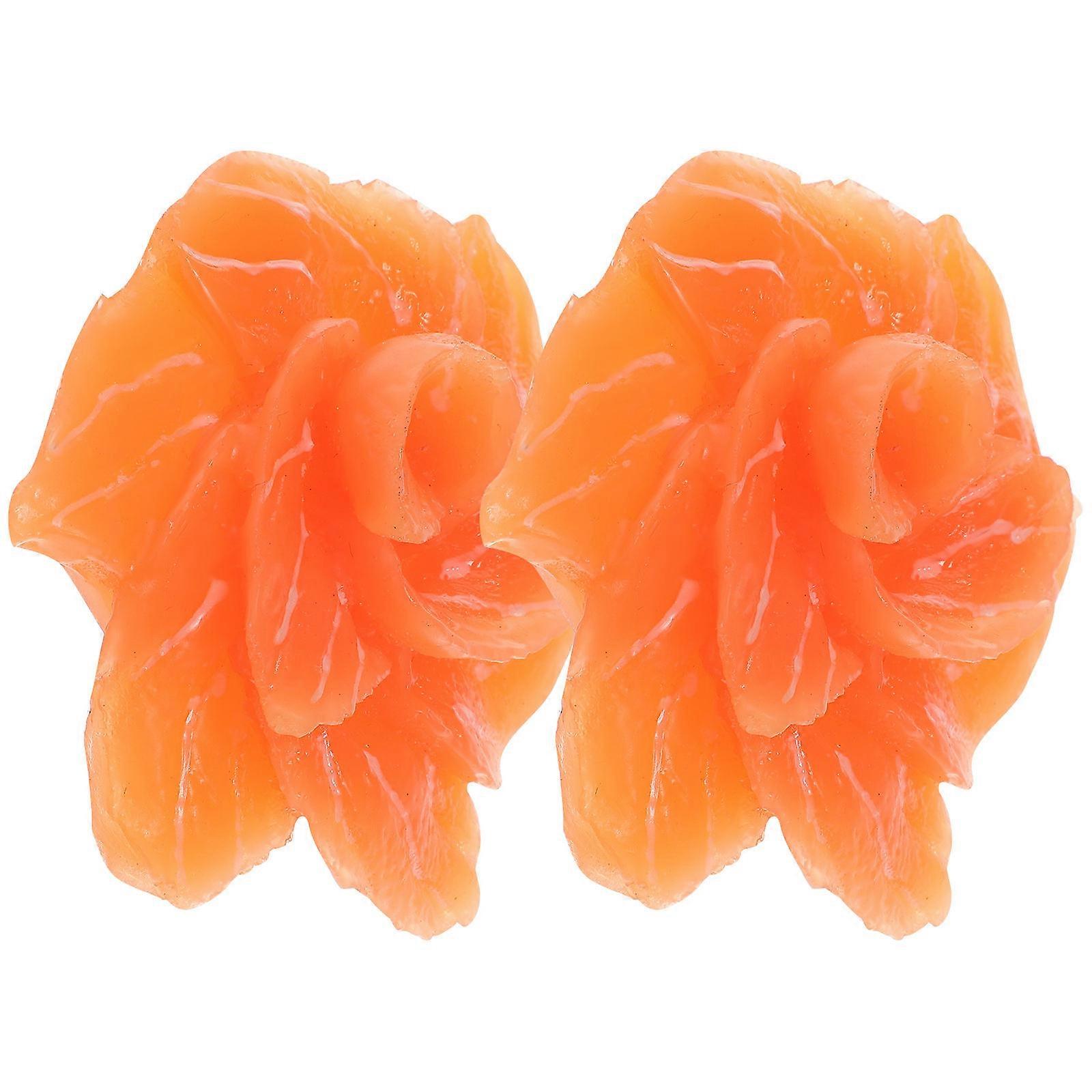 Salmon Model Simulation Salmon Slices for Photo Use 2Pcs Kitchen Props