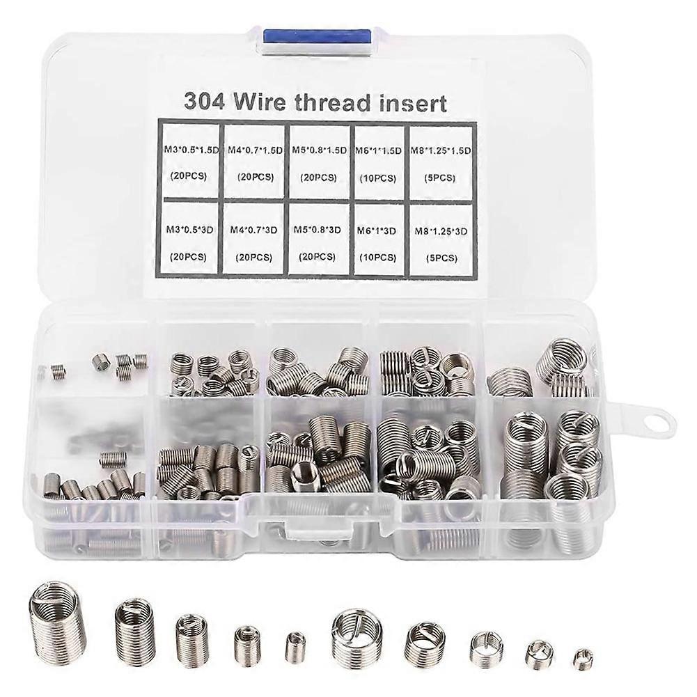 150Pcs M3 M4 M5 M6 M8 ένθετο επισκευής νημάτων σπειρών heli ανοξείδωτου