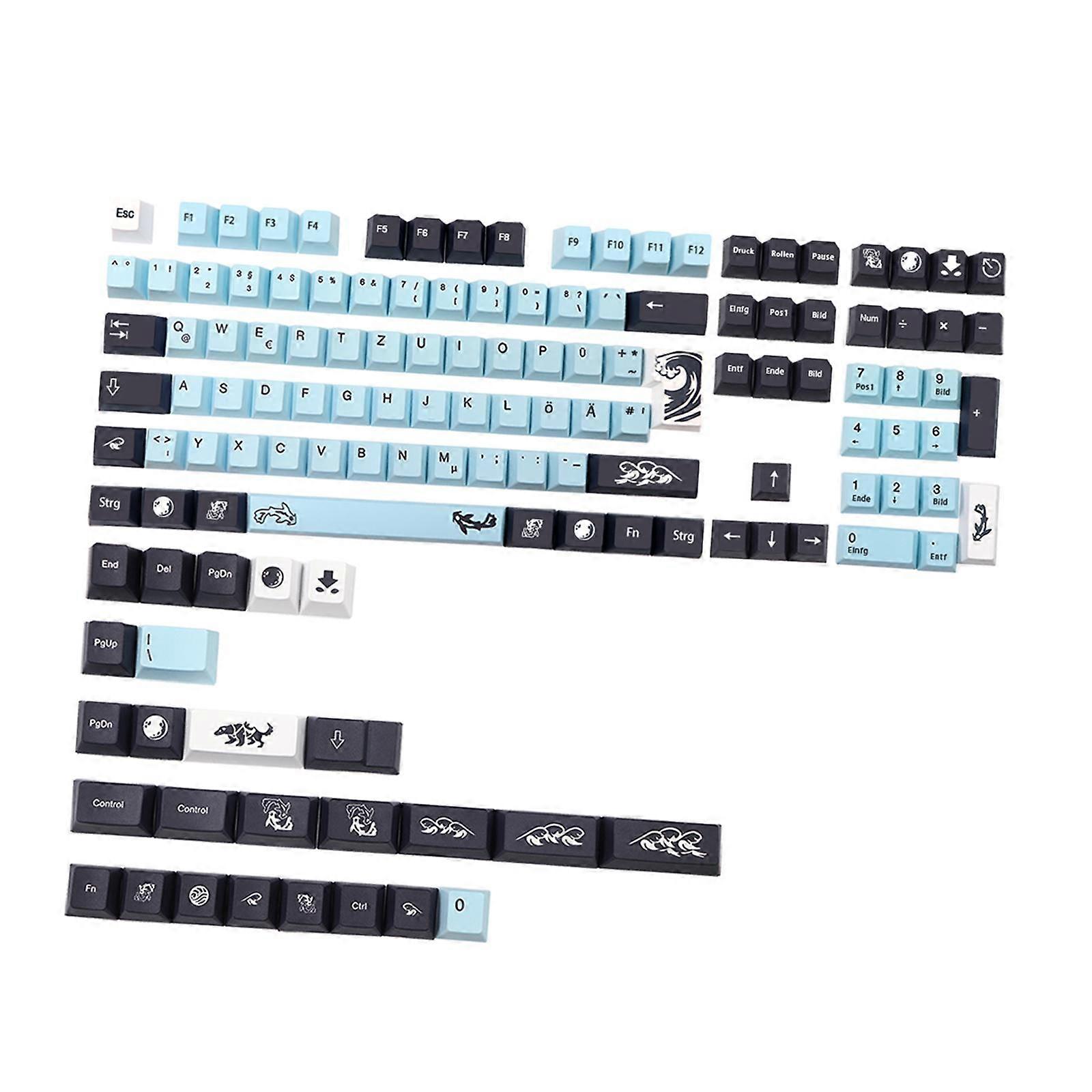 134 Key Gaming Mechanical Keyboard Dustproof Anti-Slip Read