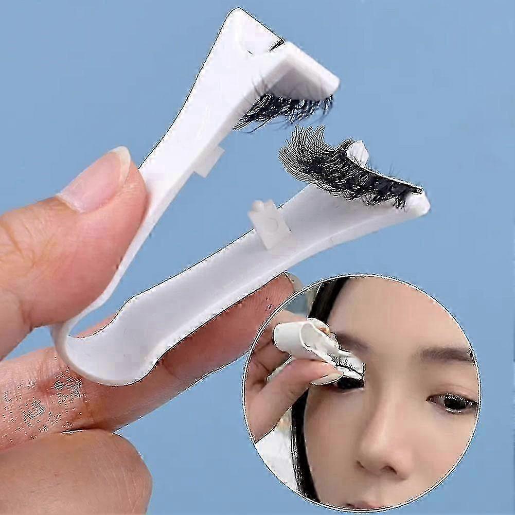 Magnetic False Eyelash Set - Natural Double Magnet Lashes with Grafting Tool