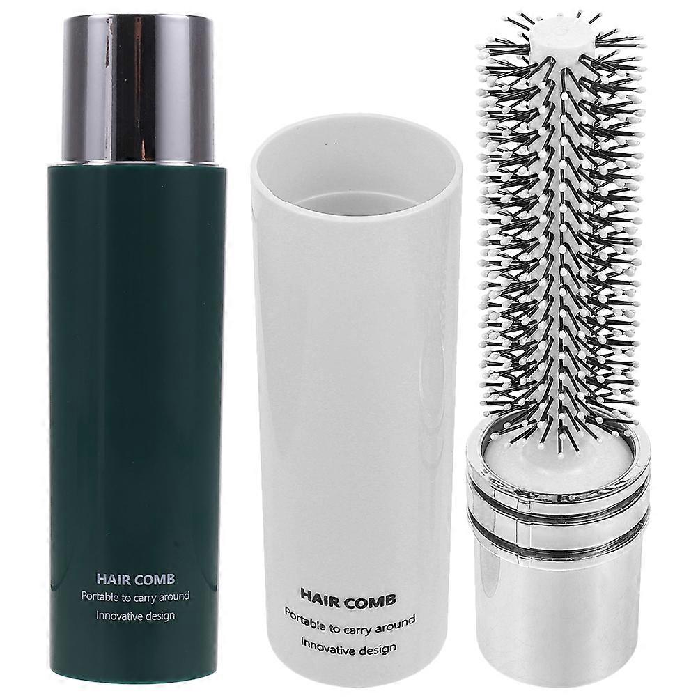 ブロードライ用ブラシで頭皮を刺激し、髪のツヤを改善