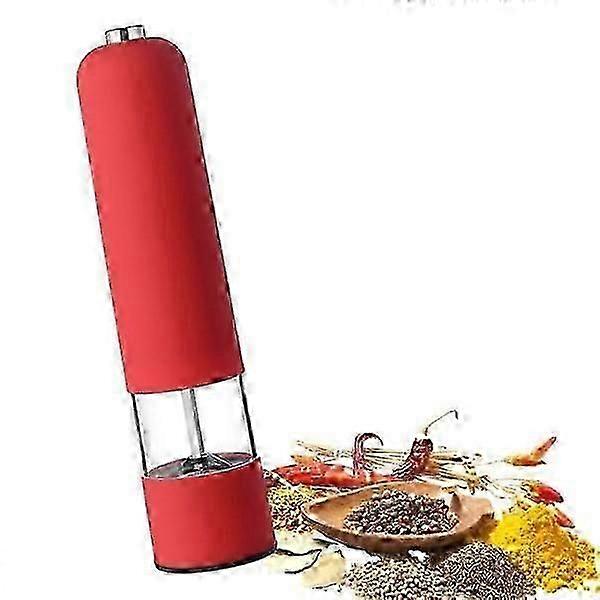 Electric Salt And Pepper Grinder - Automatic, Refillable, Red 2024 New Explosion Dg