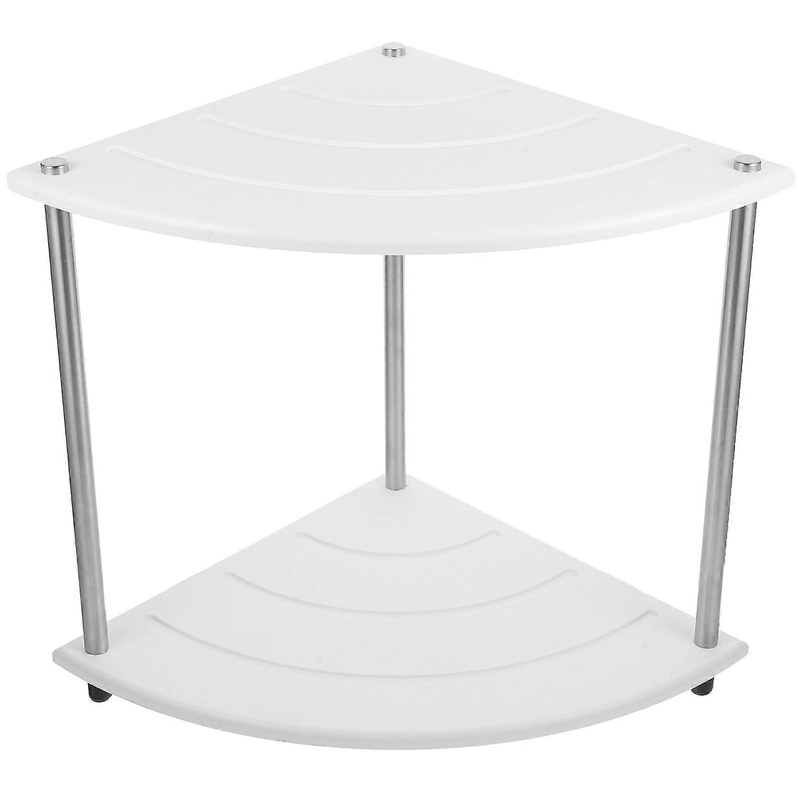 Corner Organizer Vanity Shelves Desktop Organizer Modern Minimalist Triangular Shape Space Saving Bathroom Accessories 1Piece