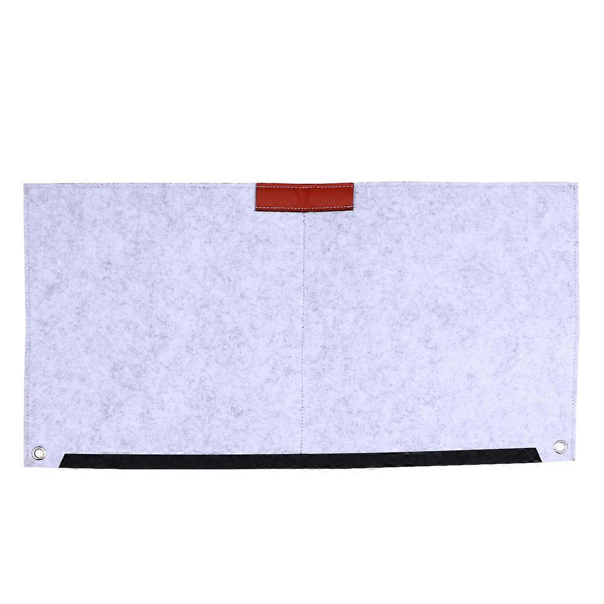 Computer Desk Pad Oversized Felt Mouse Pad Storage Space Round Hole 63x33cm Workers 1Pcs