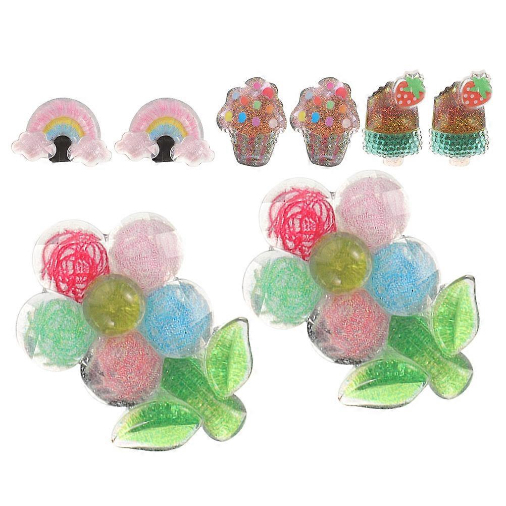 Shoe Lace Charm Decorative Shoe Accessories For Shoes Multi Color 2.80X2.50X2.00CM Reusable 8Pcs