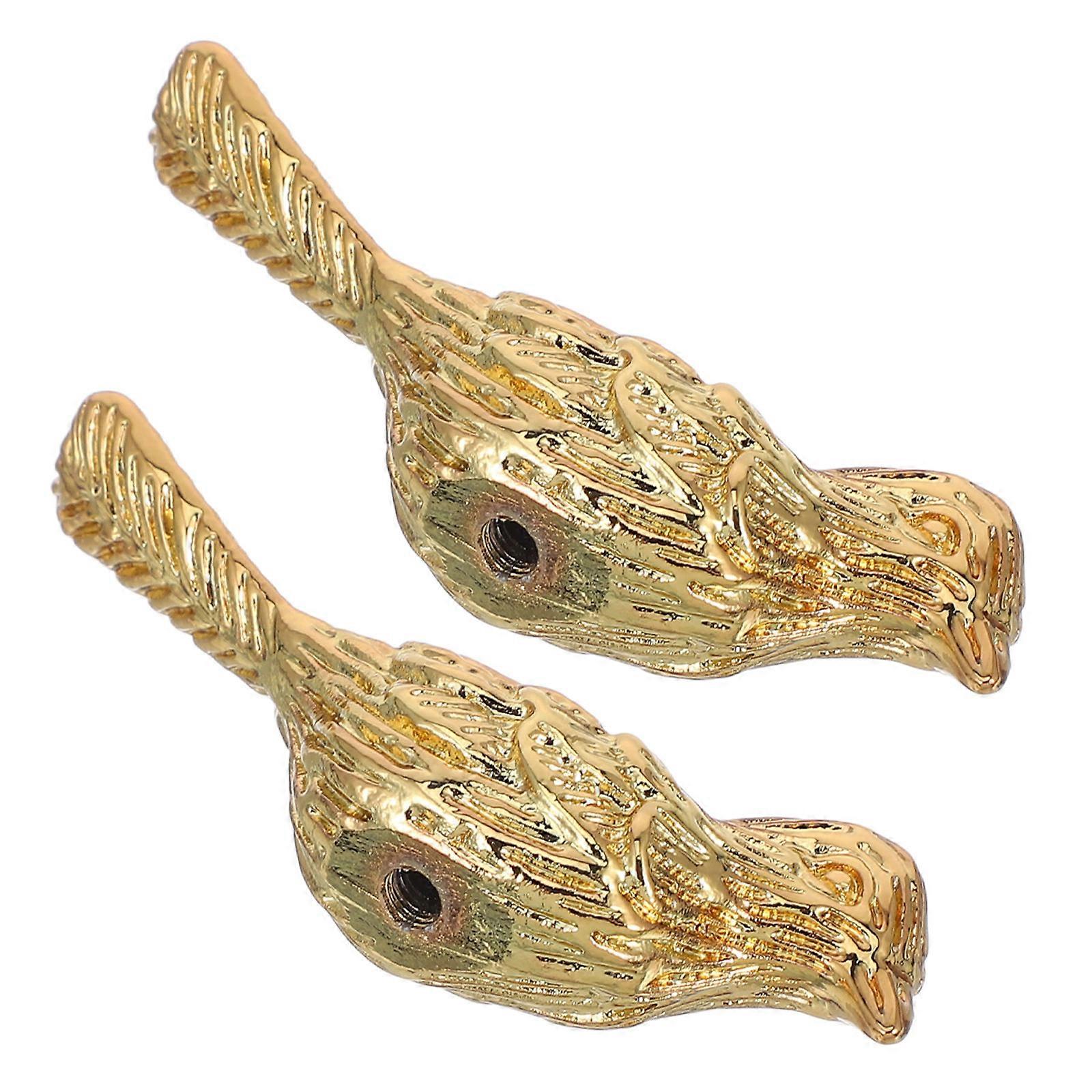 Kitchen Cabinet Knobs Gold Decorative Hardware Bird Shaped Handles Interior Design Homeowners 2Pcs