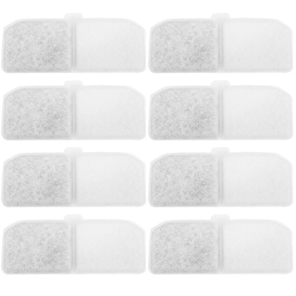 8pcs Replacement Cat Water Dispenser Filters for Pet Fountains High Grade Material, Compatible with Various Fountain Models