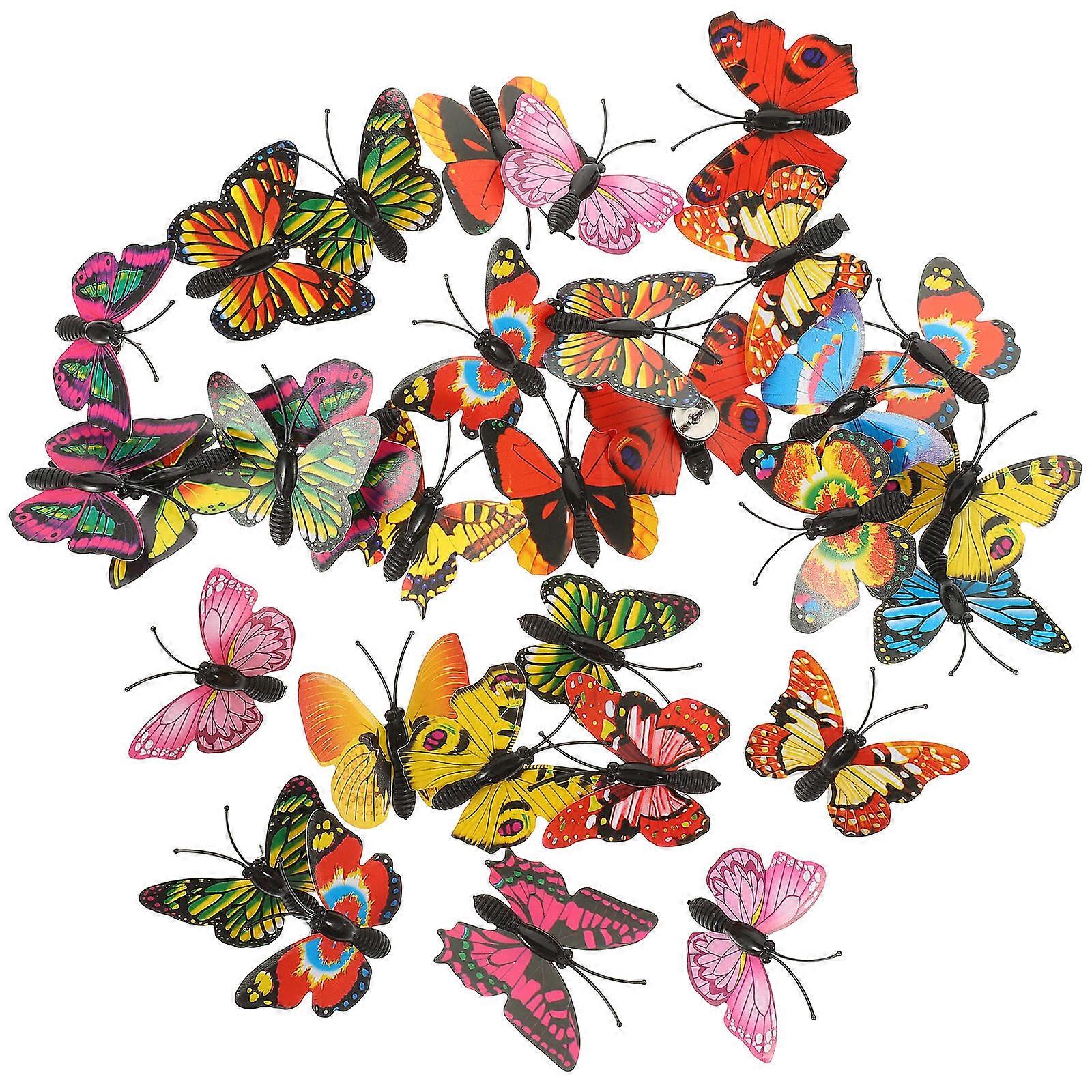 Colorful Butterfly Push Thumbtacks Box – Multi Function Decorative Pins for Cork Boards, Walls, Maps, Photos & Craft Projects