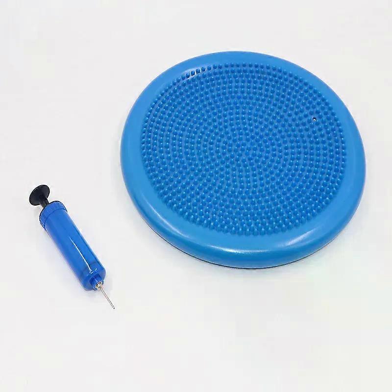 Core Balance Disc Trainer Inflated Stability Wobble Cushion With Pump For Improving Posture Stability Exercise Fitness Training