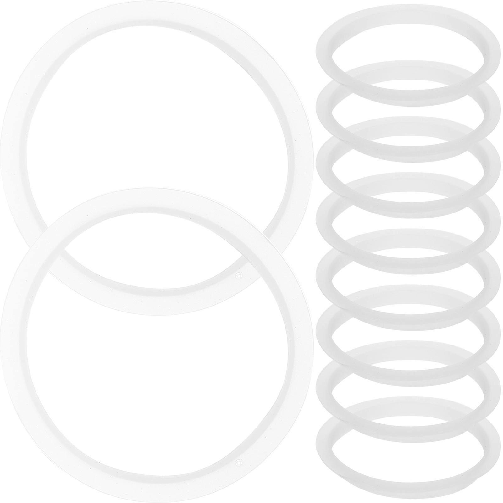 10pcs Food Grade Silicone Sealing Rings for Jars and Wide Bottles Elastic Replacement Gaskets for Lids, Flexible and Practical for Kitchen Use