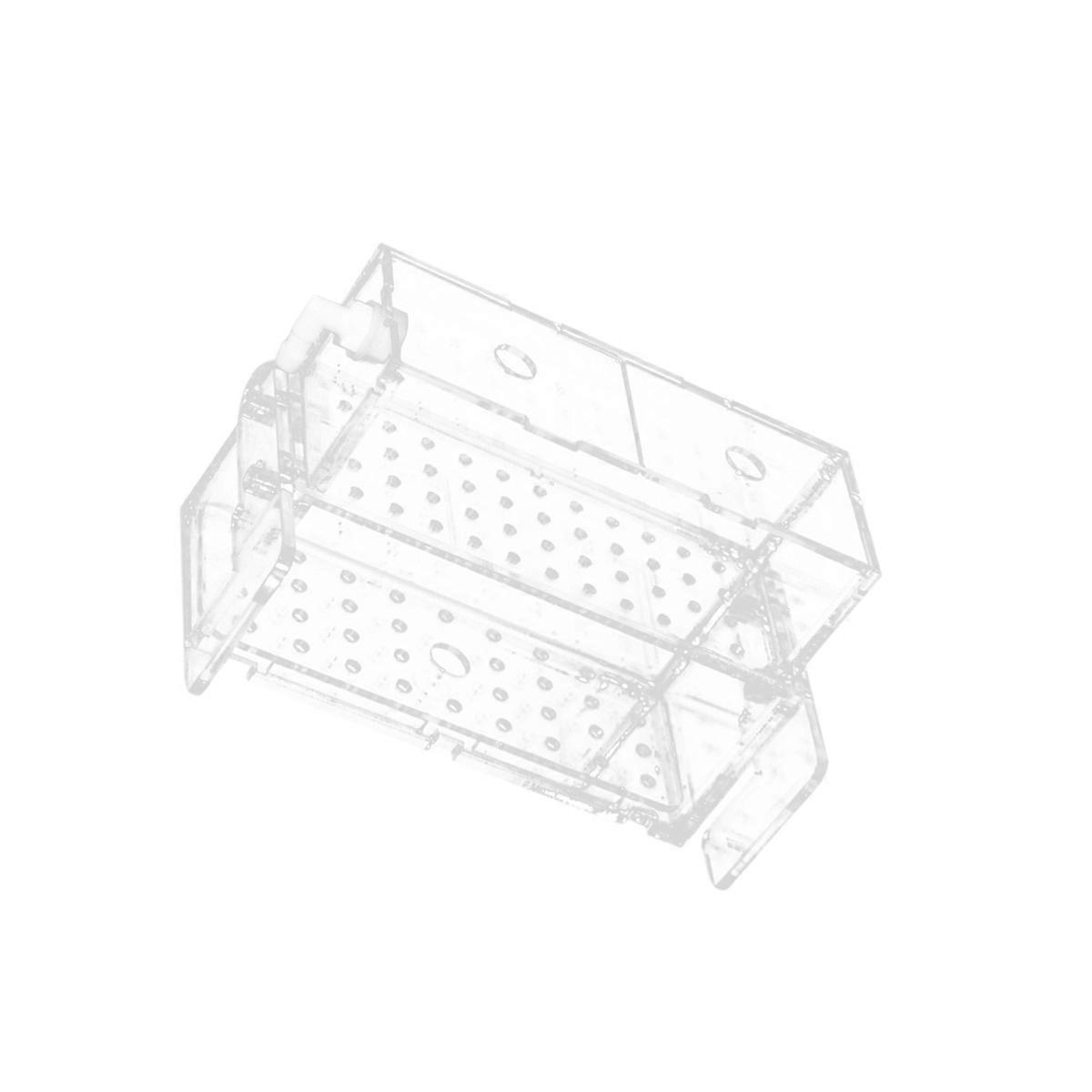 Aquarium Overflow Boxes Filter Box Hanging Tank Wall Version For Fish Tank Turtle Tank Rectangular 22x8x13.5cm Water Filtration 1Pcs