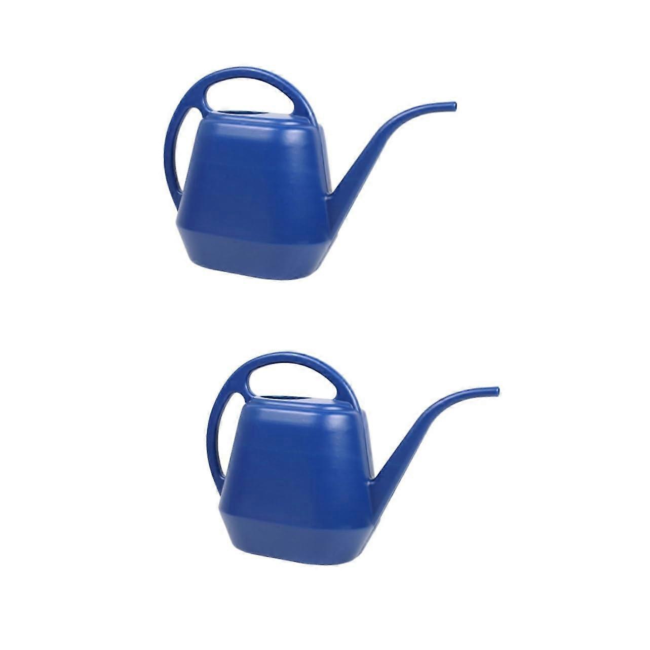 Large Capacity Watering Can Set of 2, Plastic Garden Watering Kettle for Succulents and Flower Pots, Tall Design, 1.5L