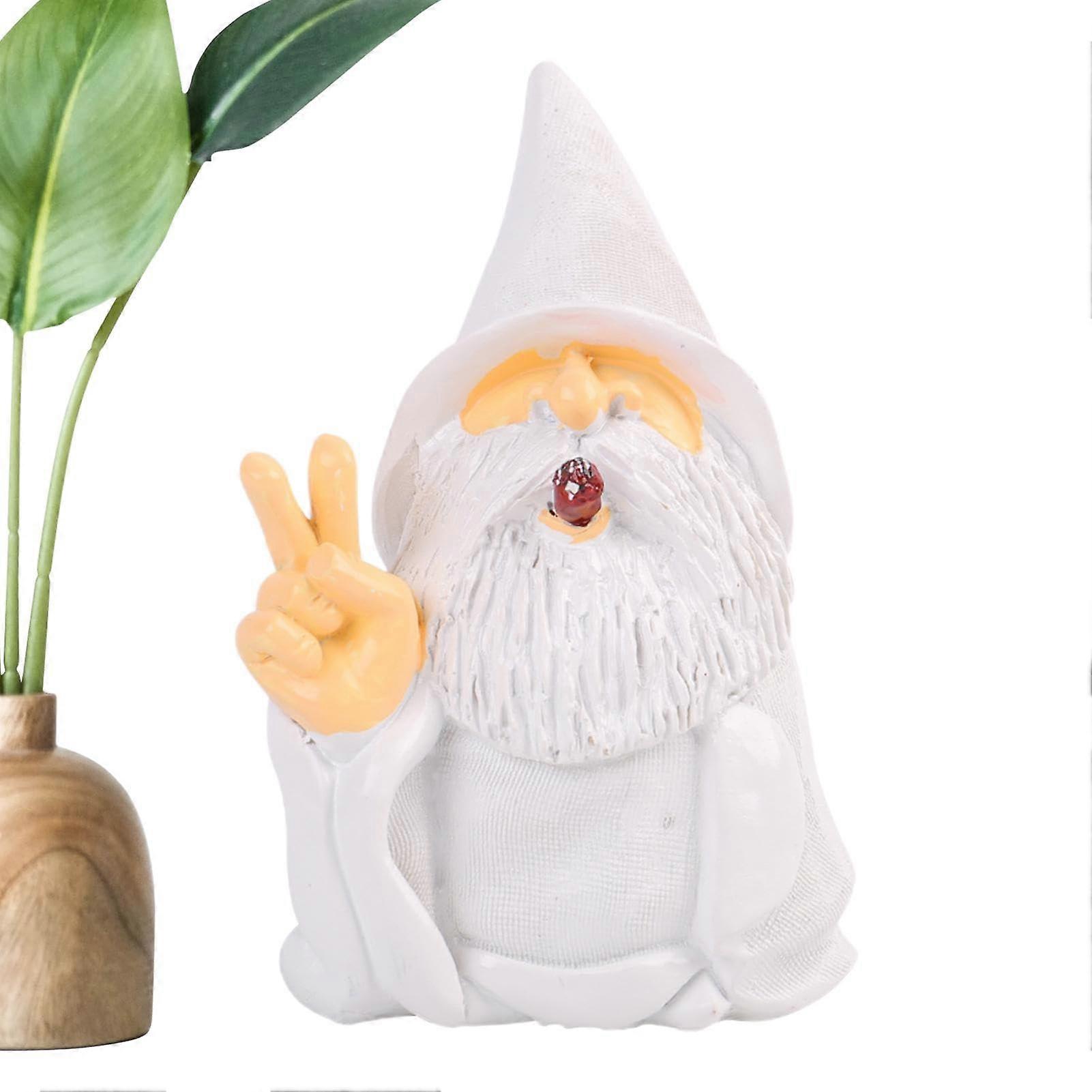 Weihnachtszwerge Desktop Resin Dwarf Figurines With White Beards For Home Decor Small Gnome Statue For Yard