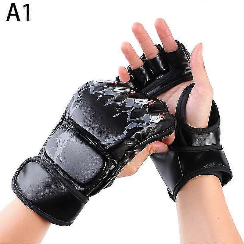 男性女性のためのMMAボクシンググローブPU空手ムエタイフリーファイトMMAサンダトレーニング若者大人子供機器