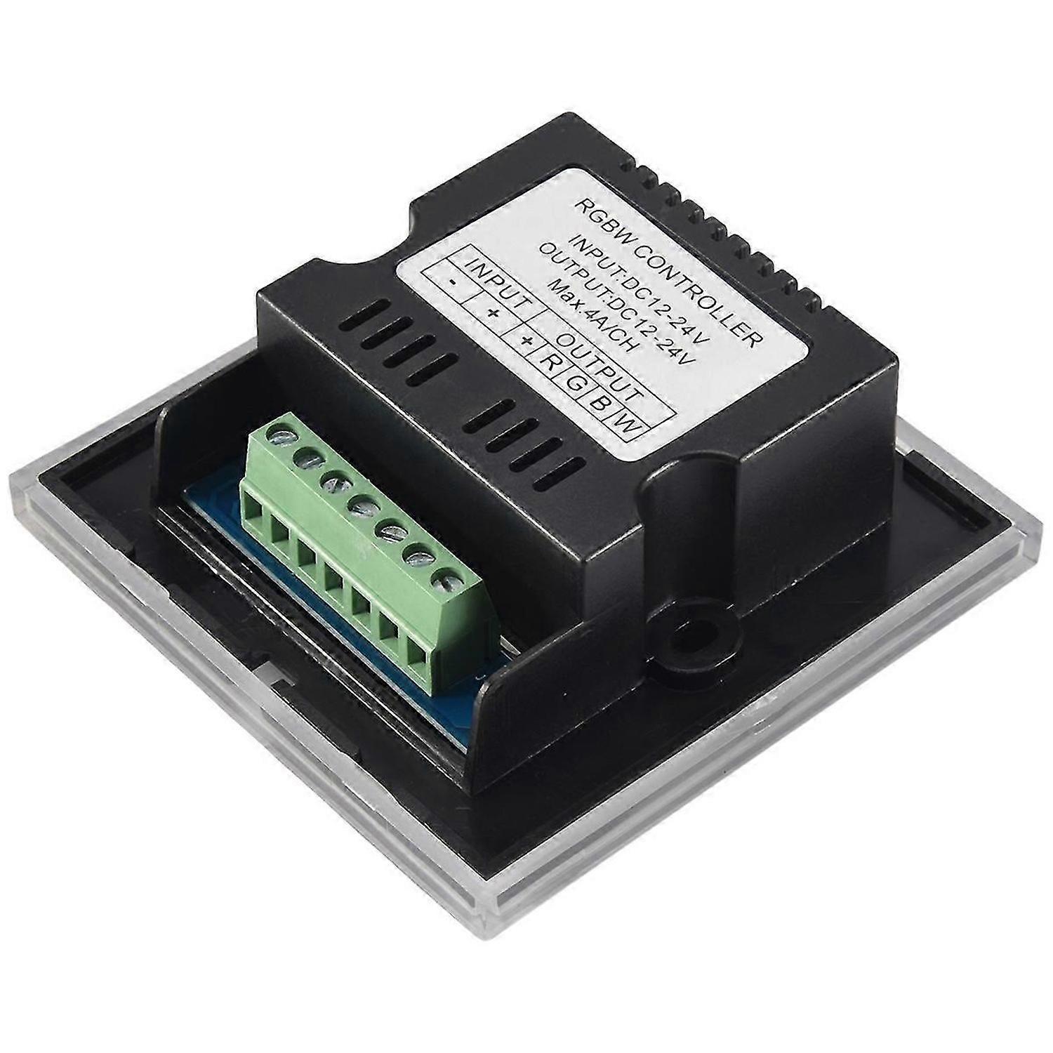 DC12V-24V RGB / RGBW Wall Mounted Touch Panel Controller Glass Panel Dimmer Switch Controller for LE