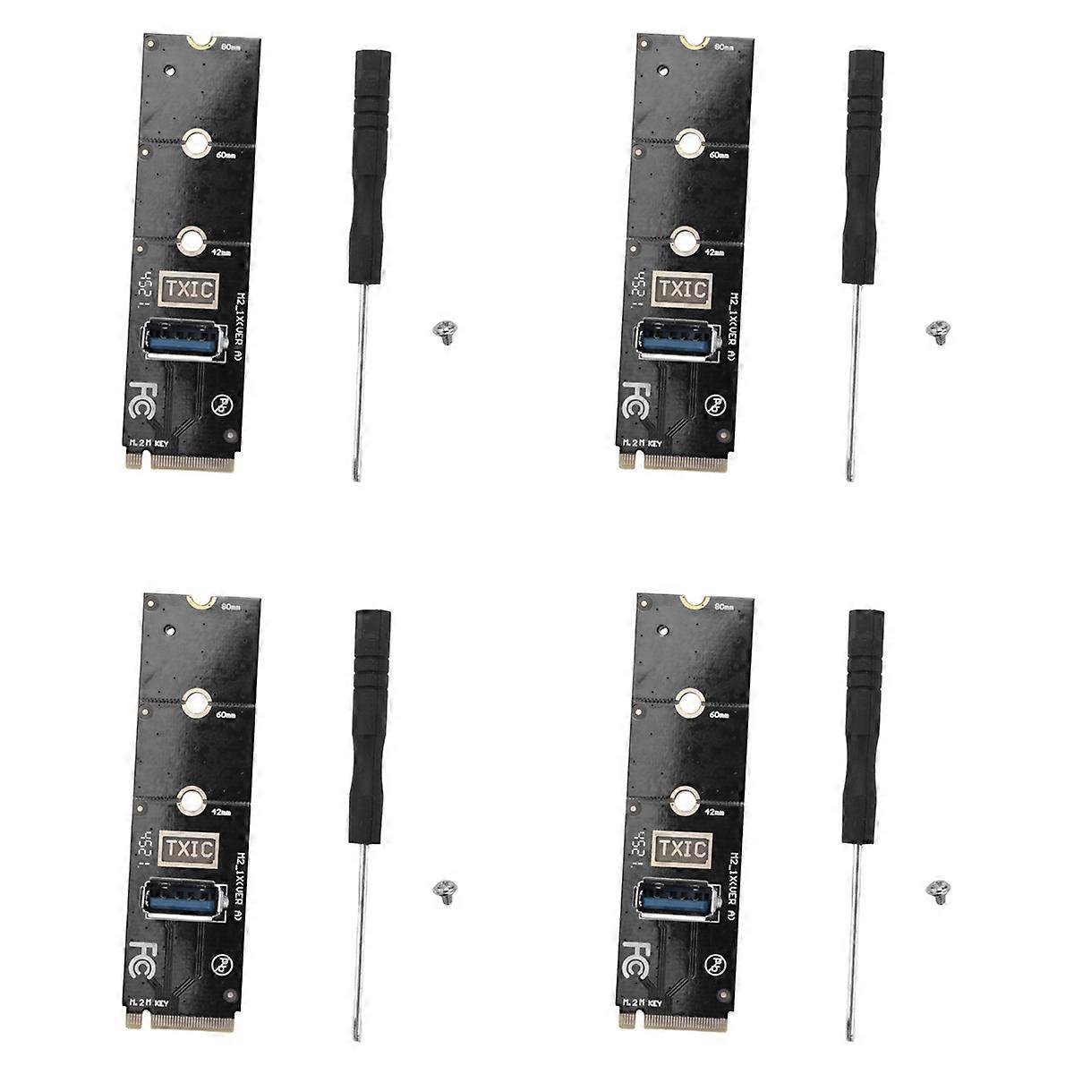 M.2 to PCI-E X16 Slot Adapter Card NGFF Riser Card for Miner Mining