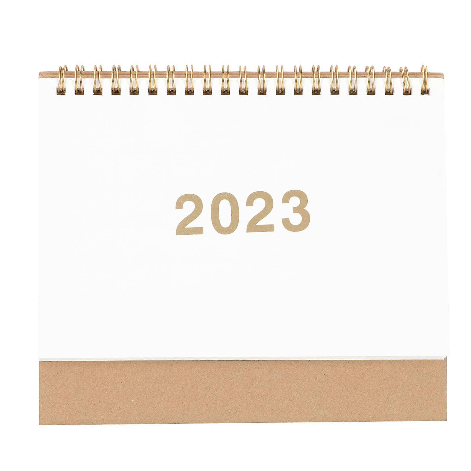 Planner Standing Calendar Time Planning People Use 19x17cm White Paper 1Pcs