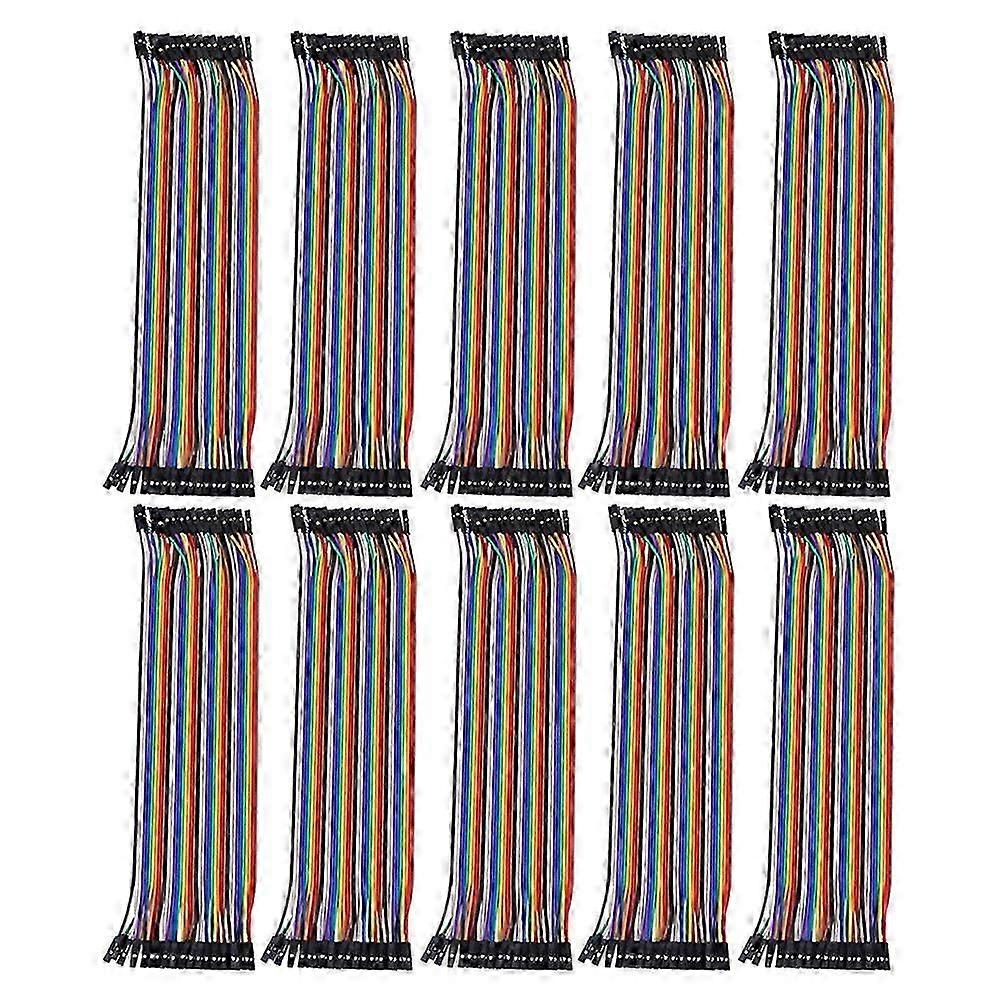 10 stuks De draad Breadboard Draden Voorgevormd Breadboard Jumper Wire Breadboard Jumper Draden Jumper Wire Rainbow Wire