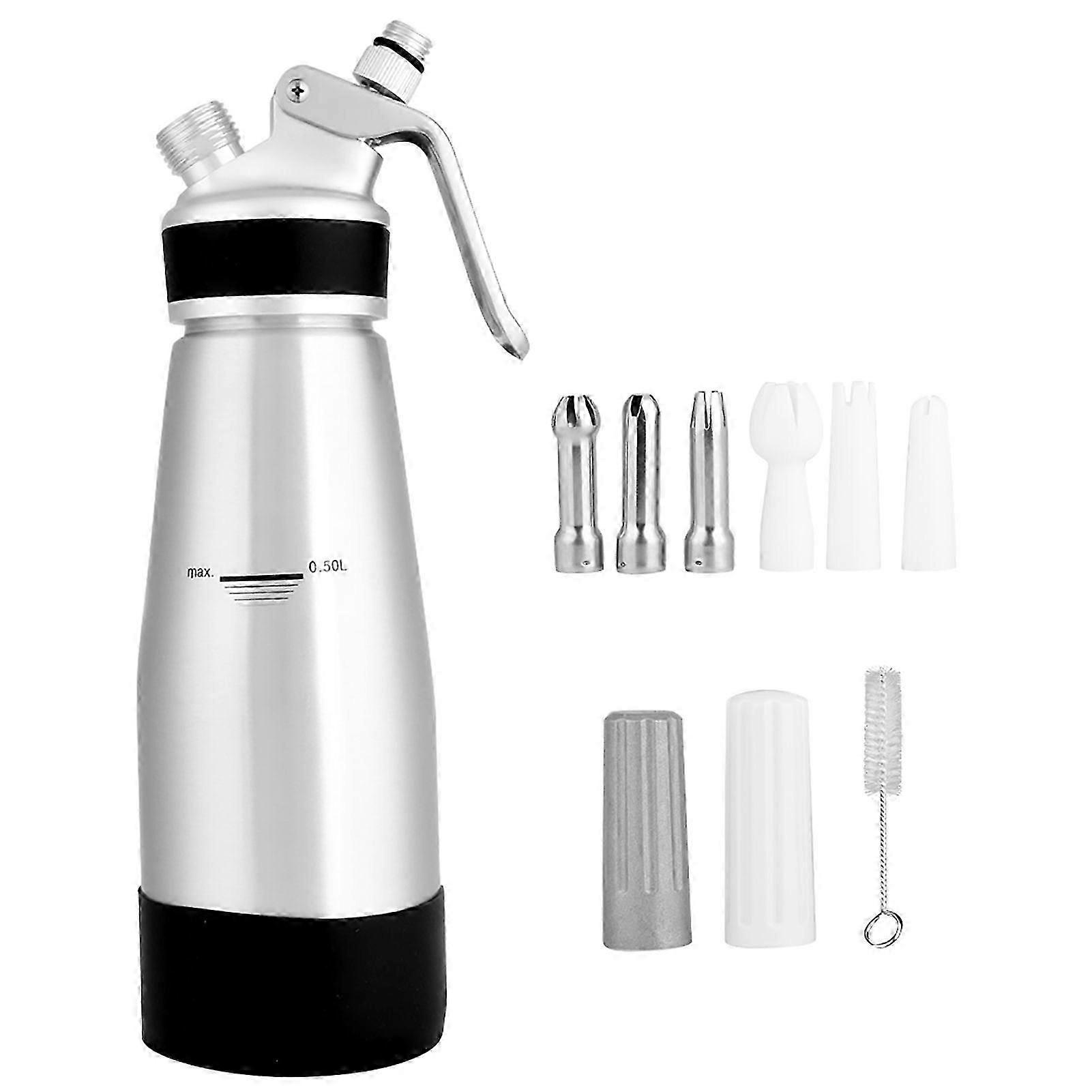 أحدث 500 مل من الألومنيوم كريم السوط رغوة كريم بندقية آلة موزع كريم