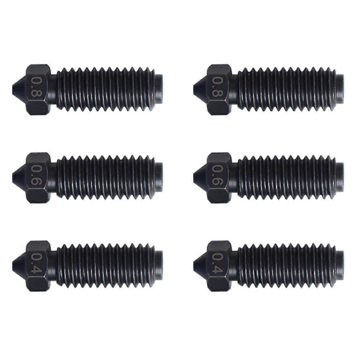 For 3 Hardened Steel Nozzle Printer High Flow Nozzles for 3D Printer