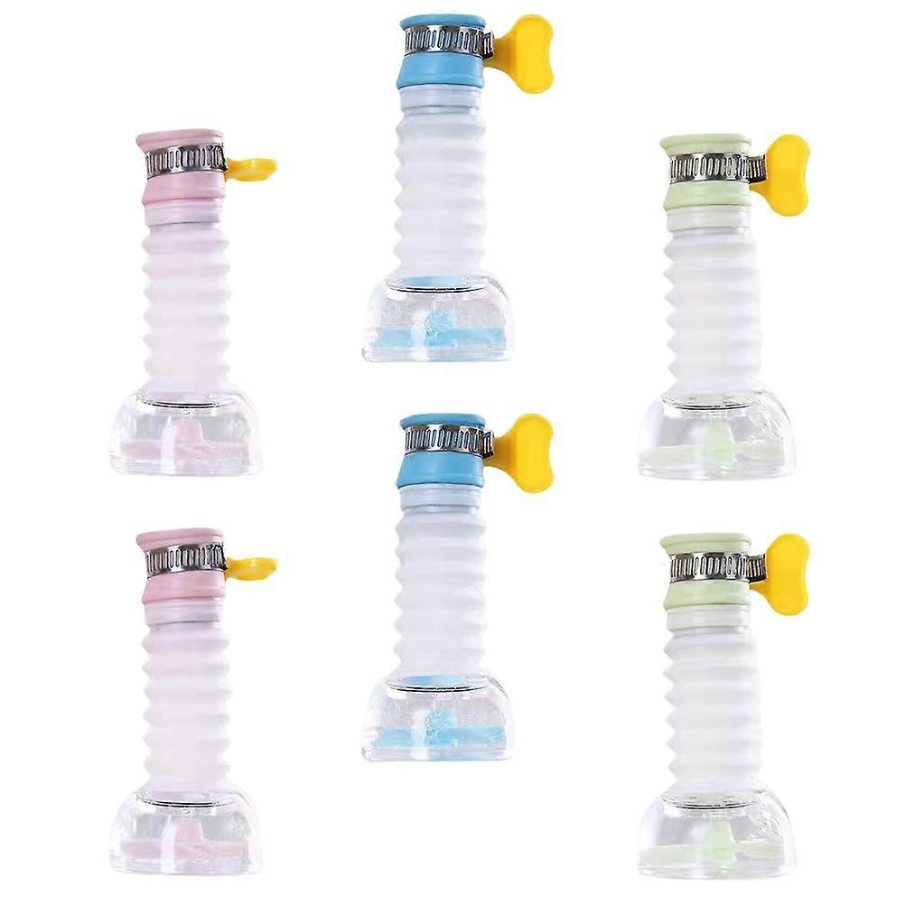 6pcs Rotatable Kitchen Faucet Filter Heads with Activated Carbon for Tap Water Purification – Easy Install for Bathroom and Kitchen Use