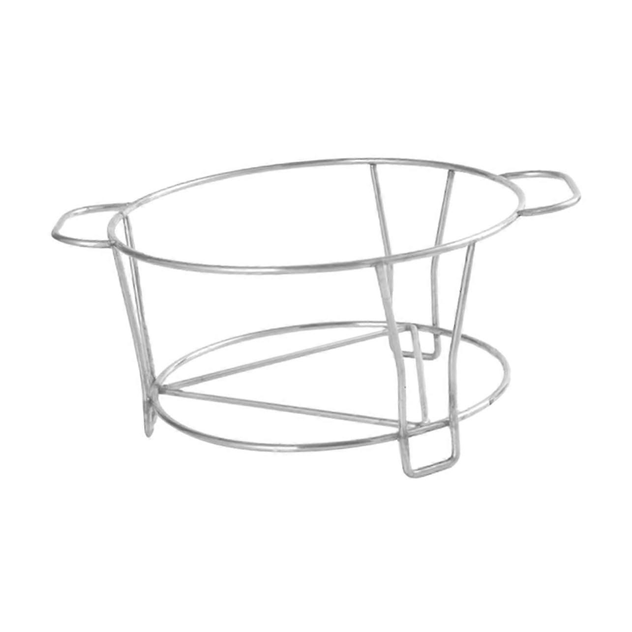 Multifunctional Burner Stand Metal Holder for Camping Stove with Reindeer Design, Stainless Steel, Silver, Portable Grill Accessory