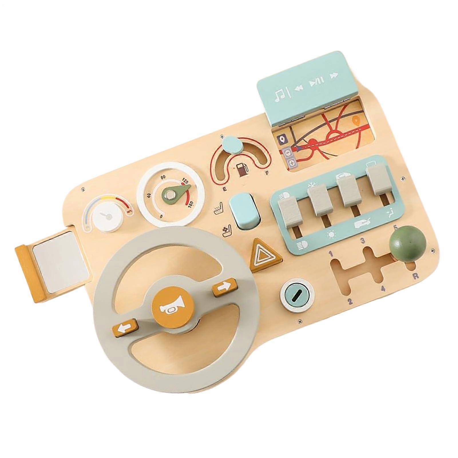 Auto steering wheel toy, steering wheel for kids, realistic driving simulation