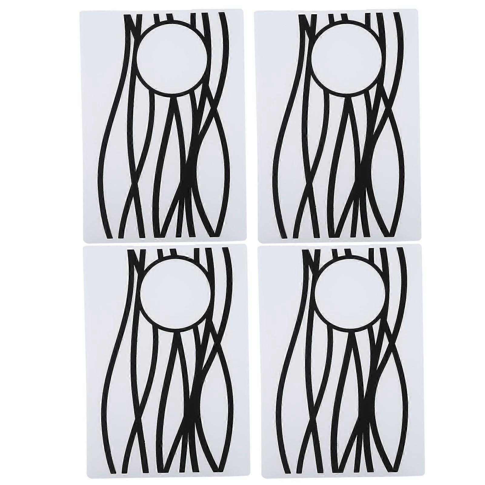 2025 Latest Model  4Pcs Plastic Embossing Folders DIY Card Making Scrapbooking