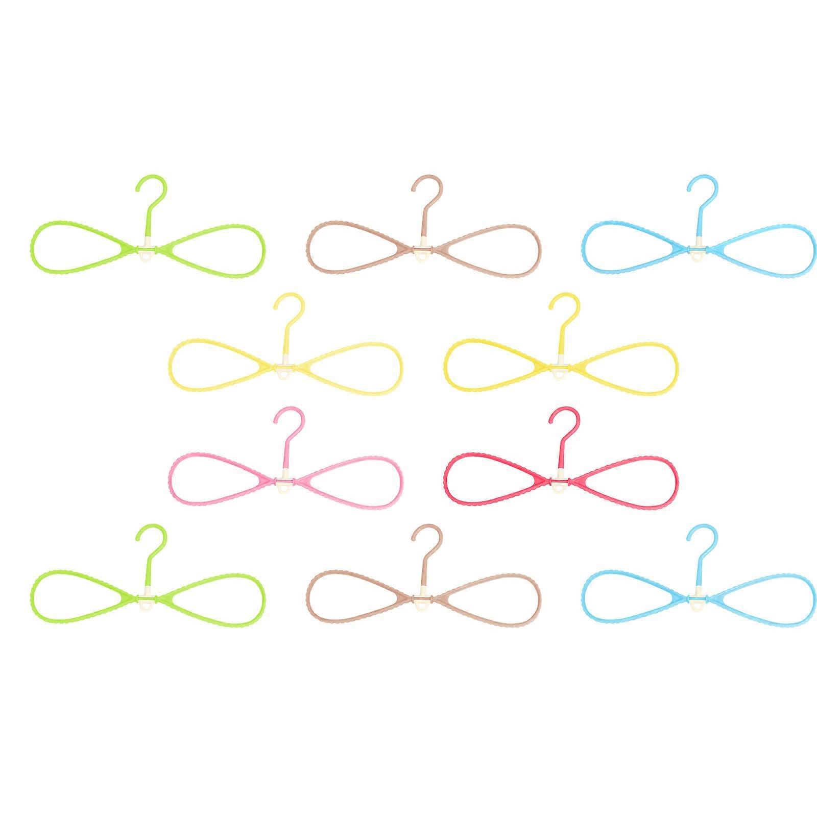 Wardrobe Hangers Plastic Hangers Wide Shoulder Simple Design Home Use Wardrobe Organization Family 10Pcs