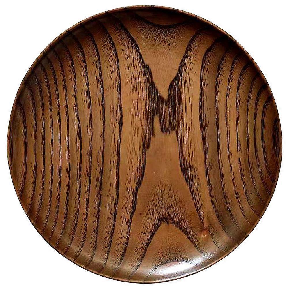Wooden Storage Plates Appetizer Tray Fruit Serving For Home Decor Synthetic Material 1Set