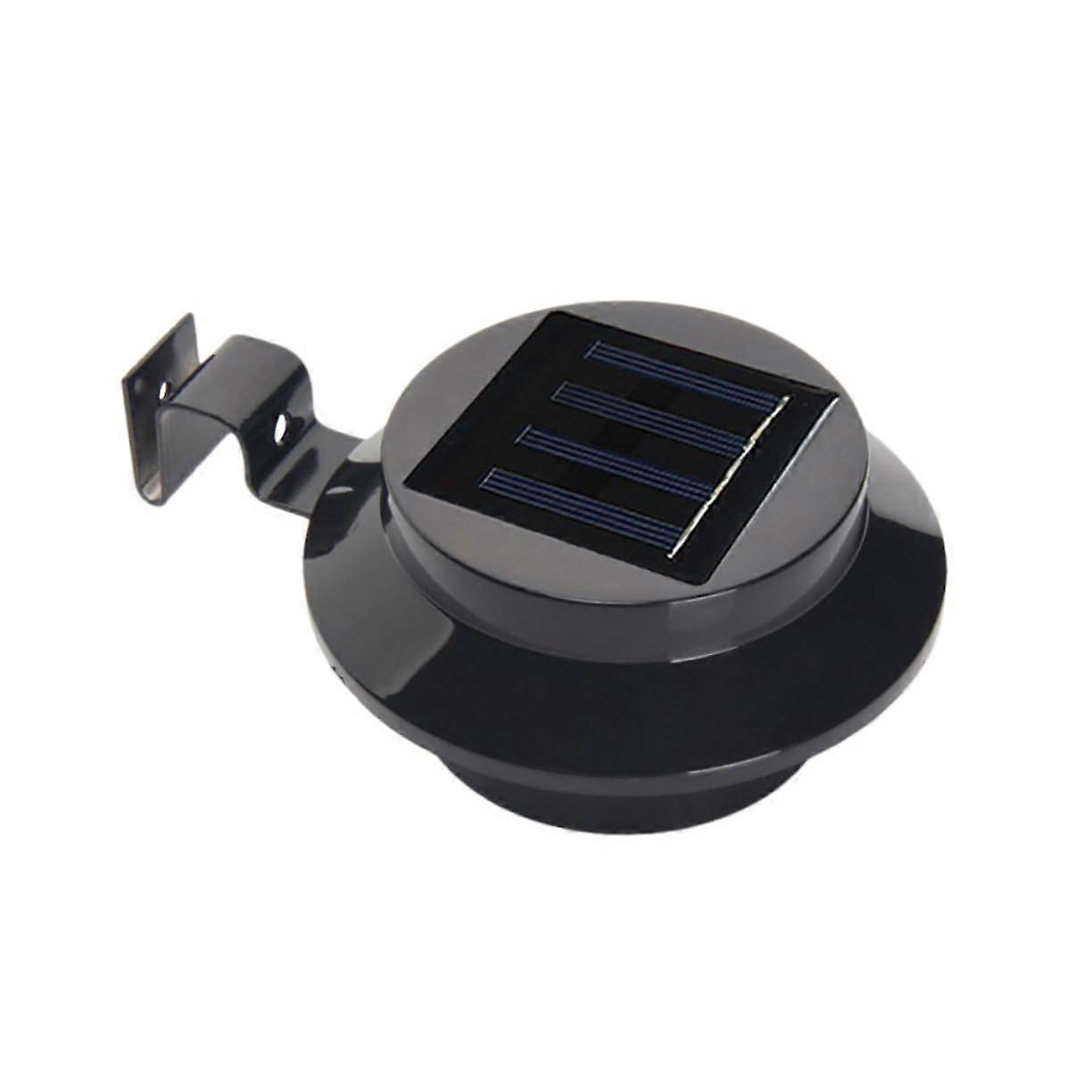 Solarpowered LED wall light, waterproof solar fence light in black with automatic sensor for garden, terrace, and walkways.