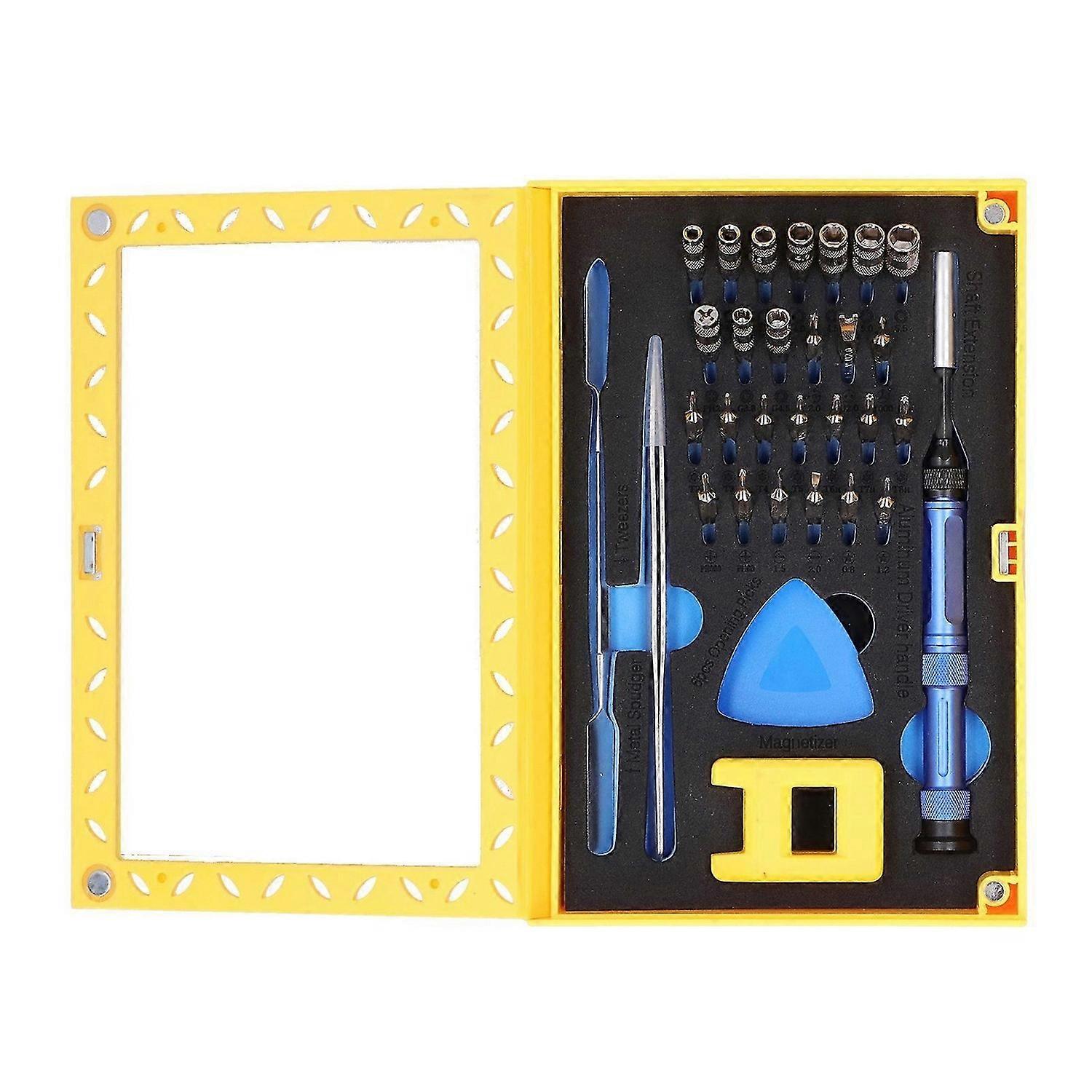 Screwdriver Set 37 in 1 Professional Maintenance Instruments HRC5256 Degrees SK9037
