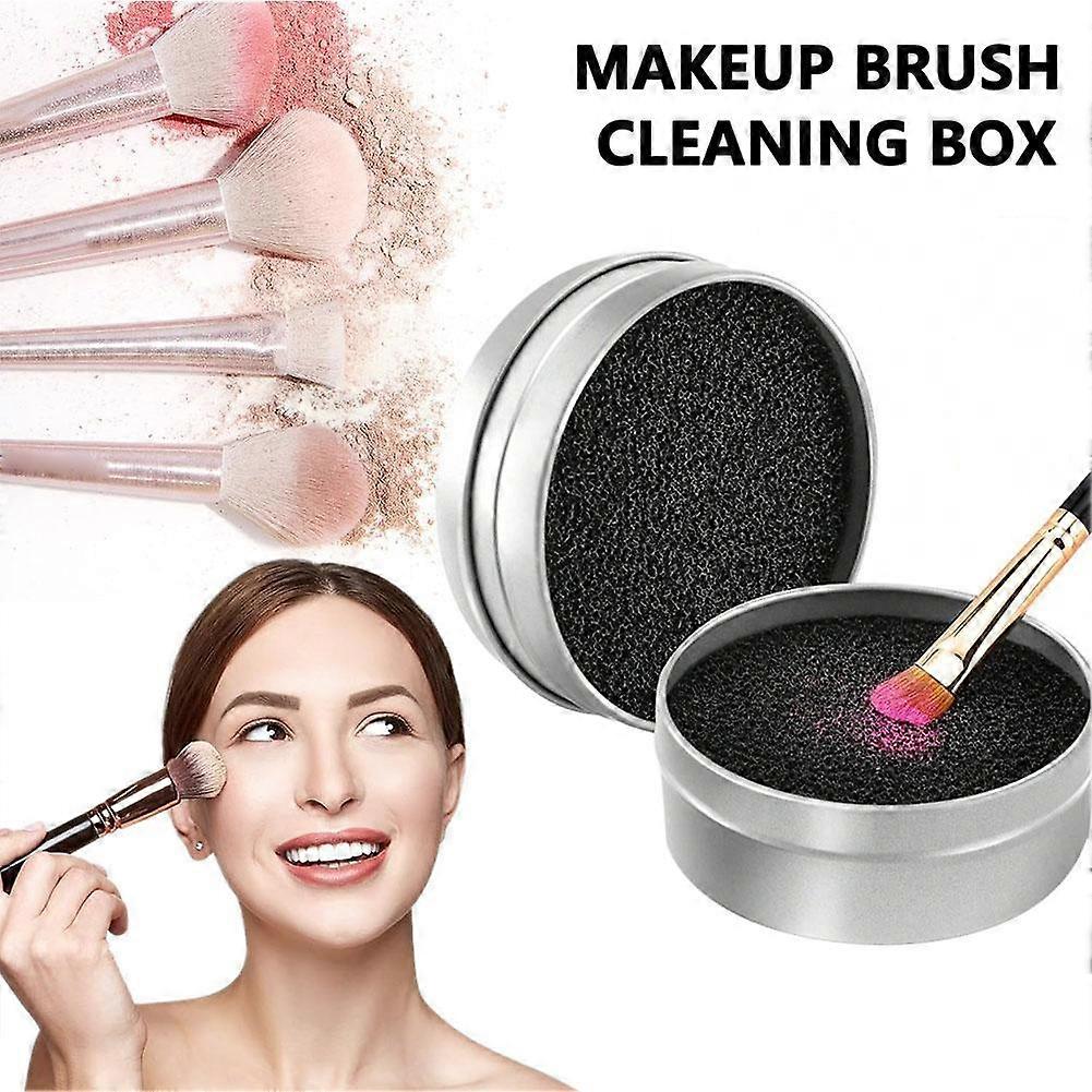 Small size] Cleaning box (A) $ Portable makeup brush cleaning box cleaning sponge tool eye shadow brush quick dry cleaning cleaning box lazy use no