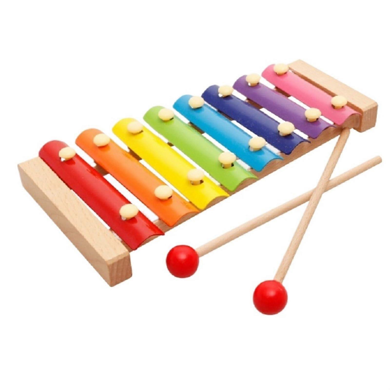 Xylophone Instrument for Adults - 8-Tone Wooden Professional Xylophone for Musicians - Hand Knock Design, Durable Quality
