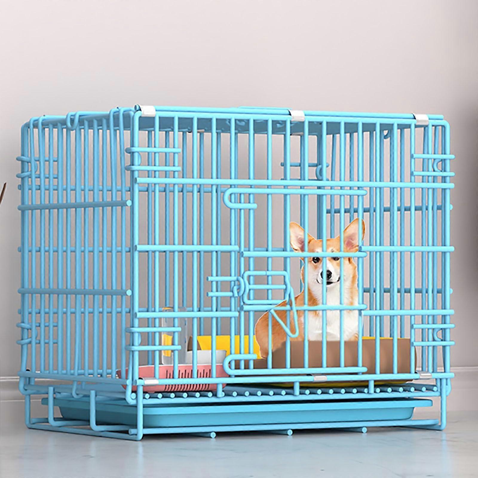 Dog crate, cages for indoor dogs, dog kennel made of thick iron wire, open / removable trays, for small/medium dogs, dog crate L 1 x W 1 x H 1 cm