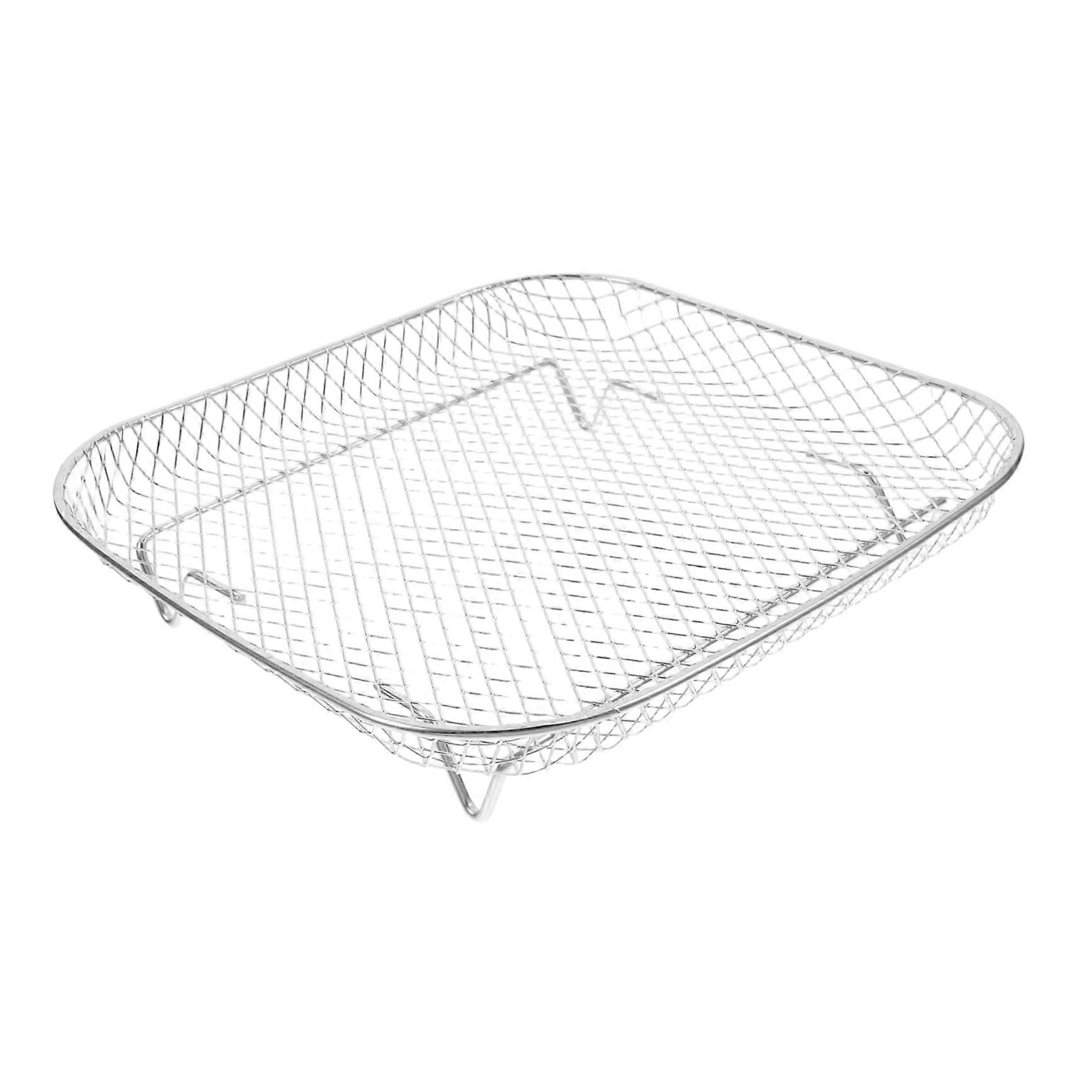 Air Fryer Grill Rack Accessory: Single-Layer Steam Tray With Drainage, Easy To Clean, High-Temp Resistant, Universal Fit