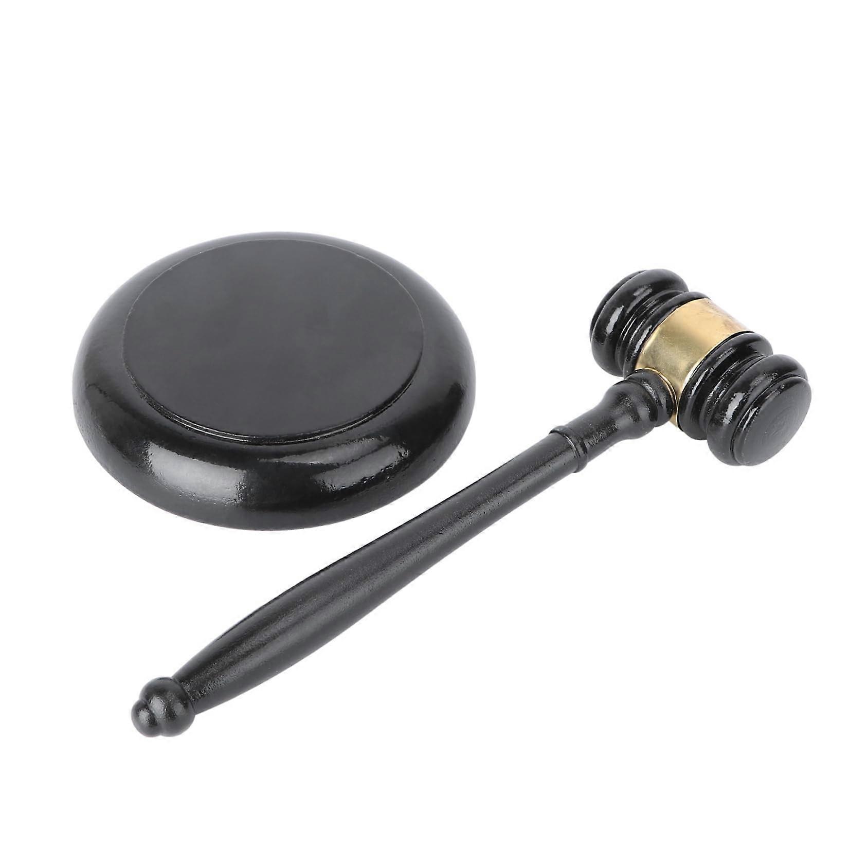 1 Wooden Judge Gavel with Base, Durable for RolePlaying and for Jurists and Auctioneers