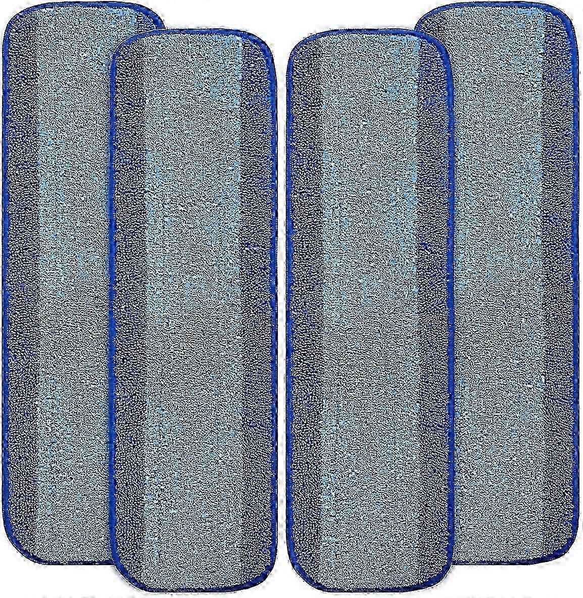 4 Pack Microfiber Cleaning Pads Replacement for Premium Spray Mop hwy