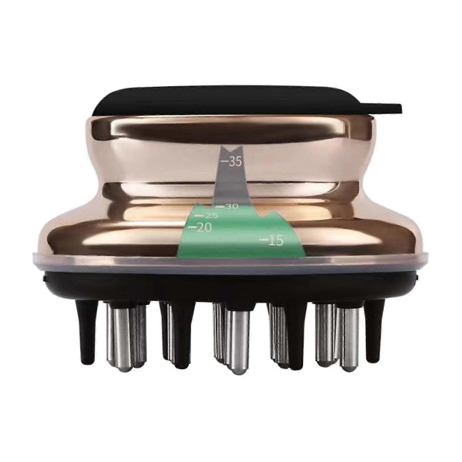 Scalp Applicator Comb 40ml Thinning Hair Silicone Head Massager 14 Pins Gray