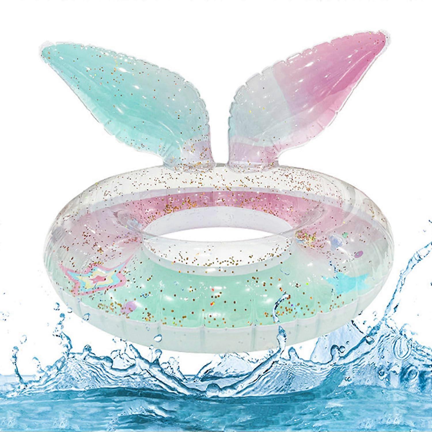 Mermaid Swimming Ring, PVC Inflatable for Pool Party, After Inflation 72 cm