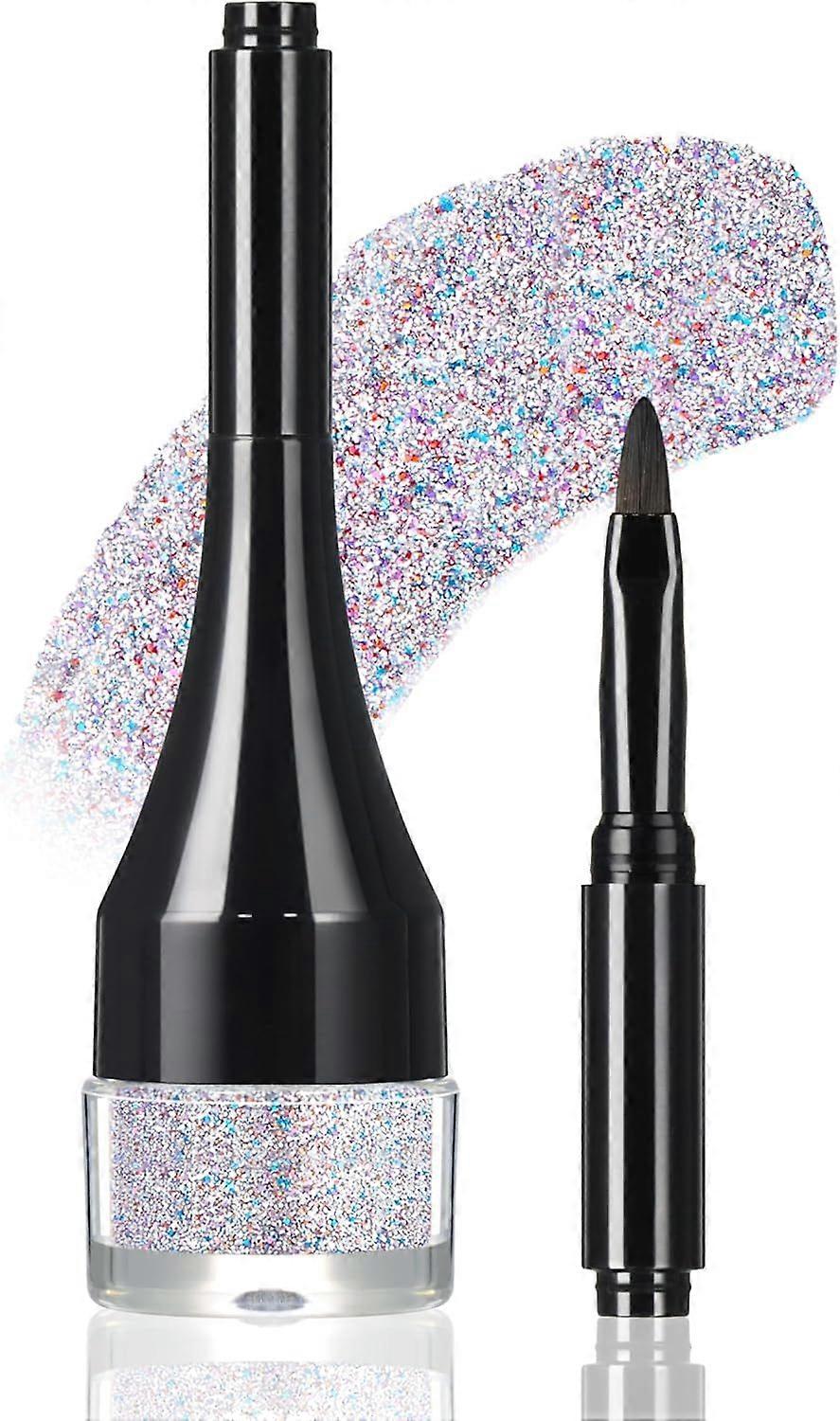 Face Glitter Gel, Holographic Chameleon Shimmer Metallic Body Glitter for for Eyes&Hair&Nail, Long Lasting Waterproof Iridescent Liquid Eyeshadow, Seq
