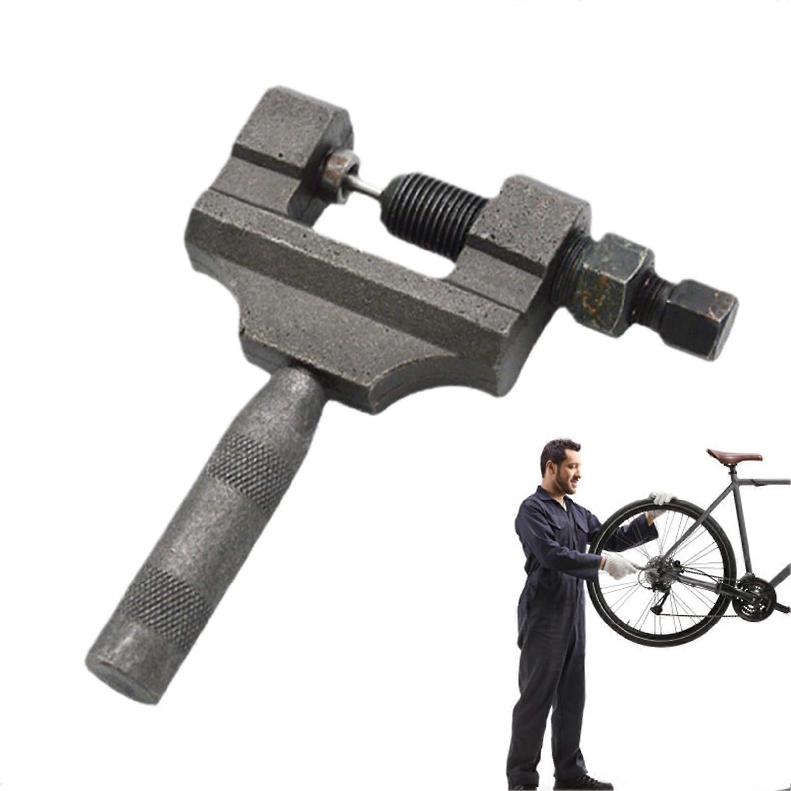 Bicycle Chain Splitter Tool - Durable Chain Cutter for 420-530 Chains, Interchangeable Handle, Motorcycle ATV Compatibility