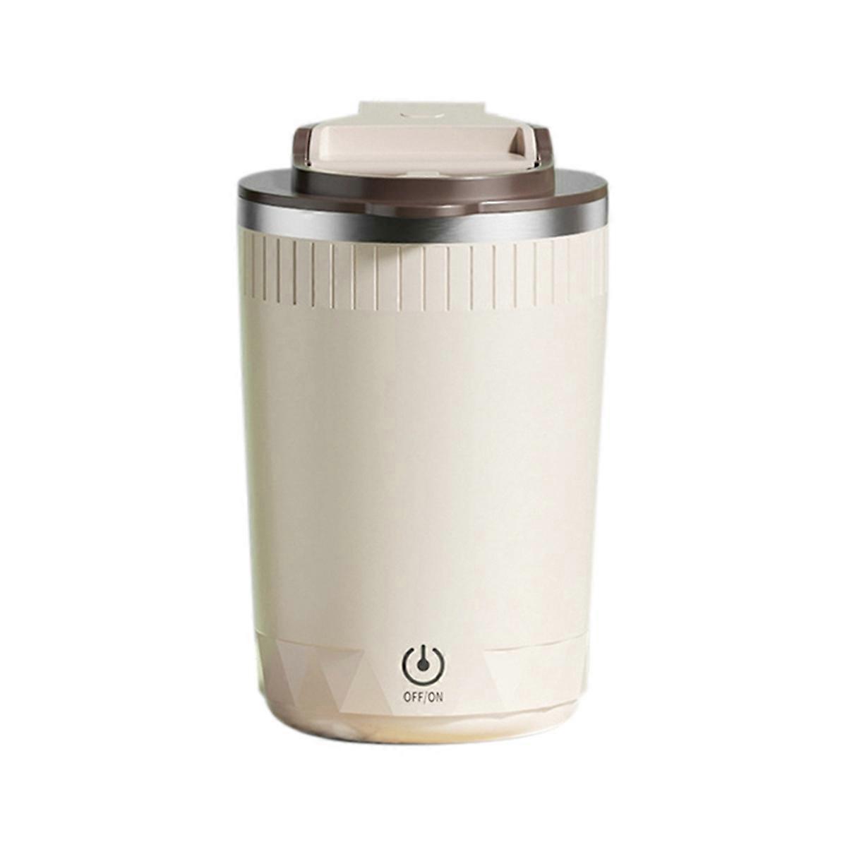 Automatische zelfroerende mok, koffiemelk mengbeker, 400 ml lichtbruin