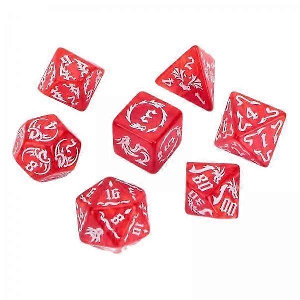 4 x 7 x D20 D12 D10 D8 D6 D4 DICE Set Party Game Acrylic MultiSided Game Dices for Bar Role Play KTV Card Game Card Games