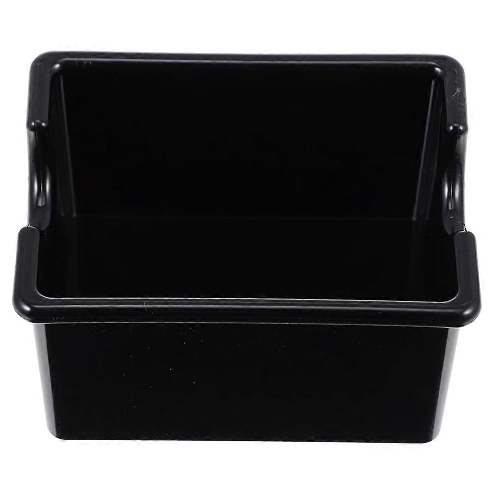 Acrylic Sugar Packet Organizer for Coffee Storage Black Portable Small Container 4.5"x3.2"x5.9"