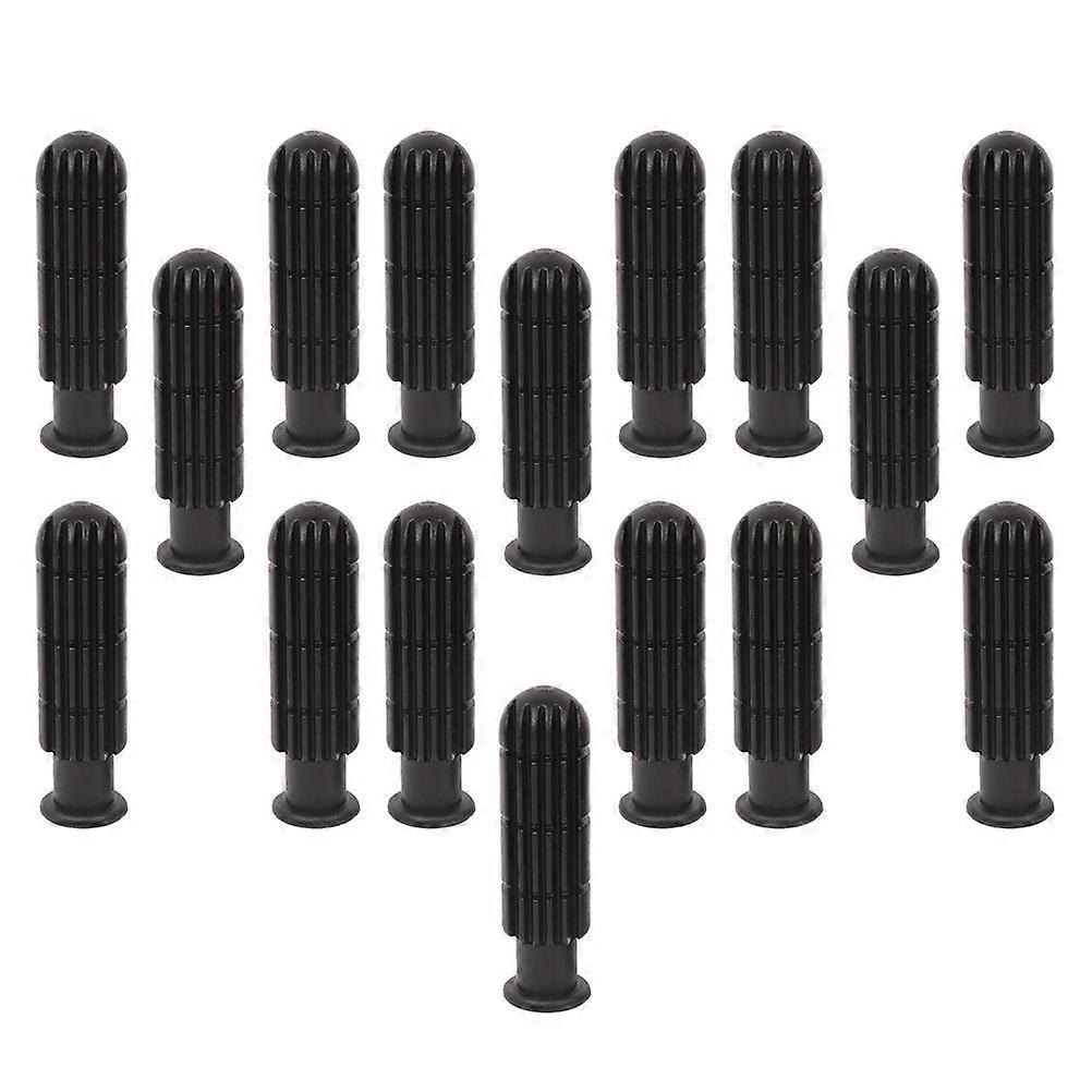 Football Game Accessories Standard Design Round Plastic Handles For Table Football Gameplay 16Pcs