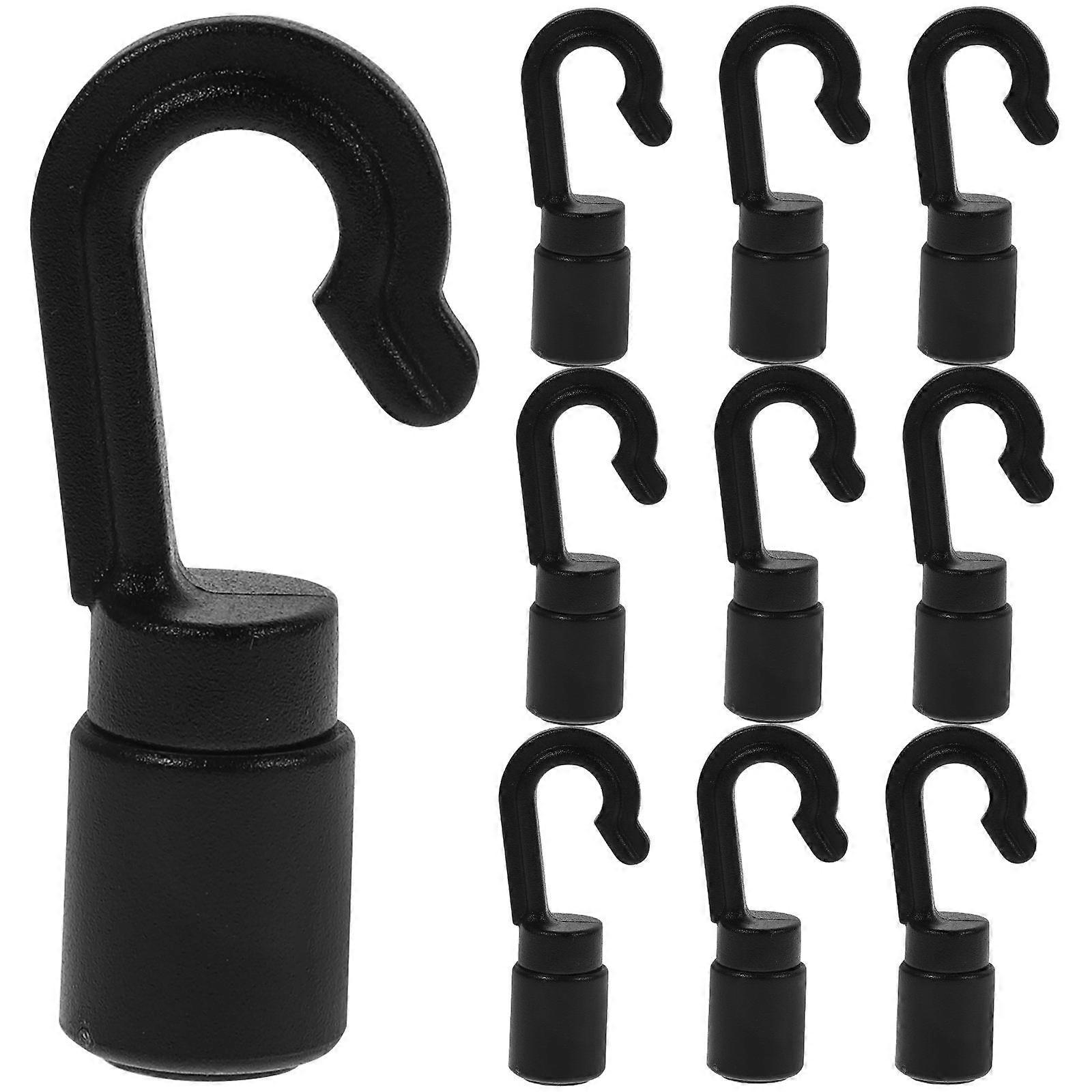 Sturdy Mooring Hook for Boat Docking Lightweight Durable POM Material Black Color Compact Size Fits Most Boats 10 Pieces