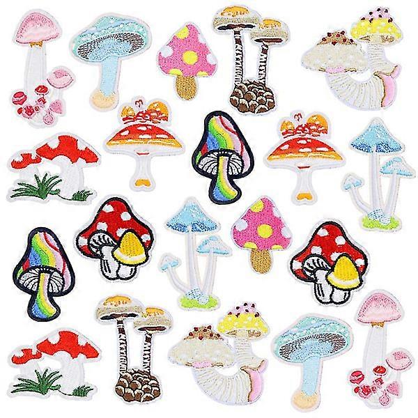 20 Pcs Iron-on Patches, Sponge Cactus Animal Patches Sticker Applique Embroidery Decoration Patches